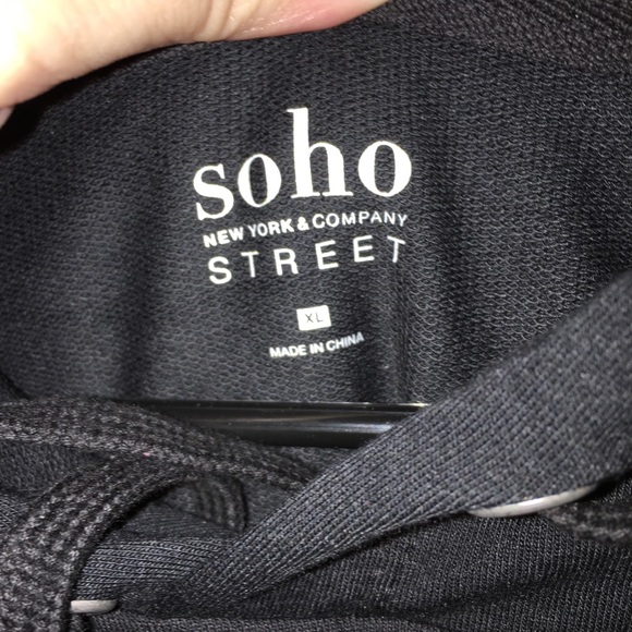 NY&Co Sz XL NWOT Bling Hoodie SoHo Street - Picture 3 of 5